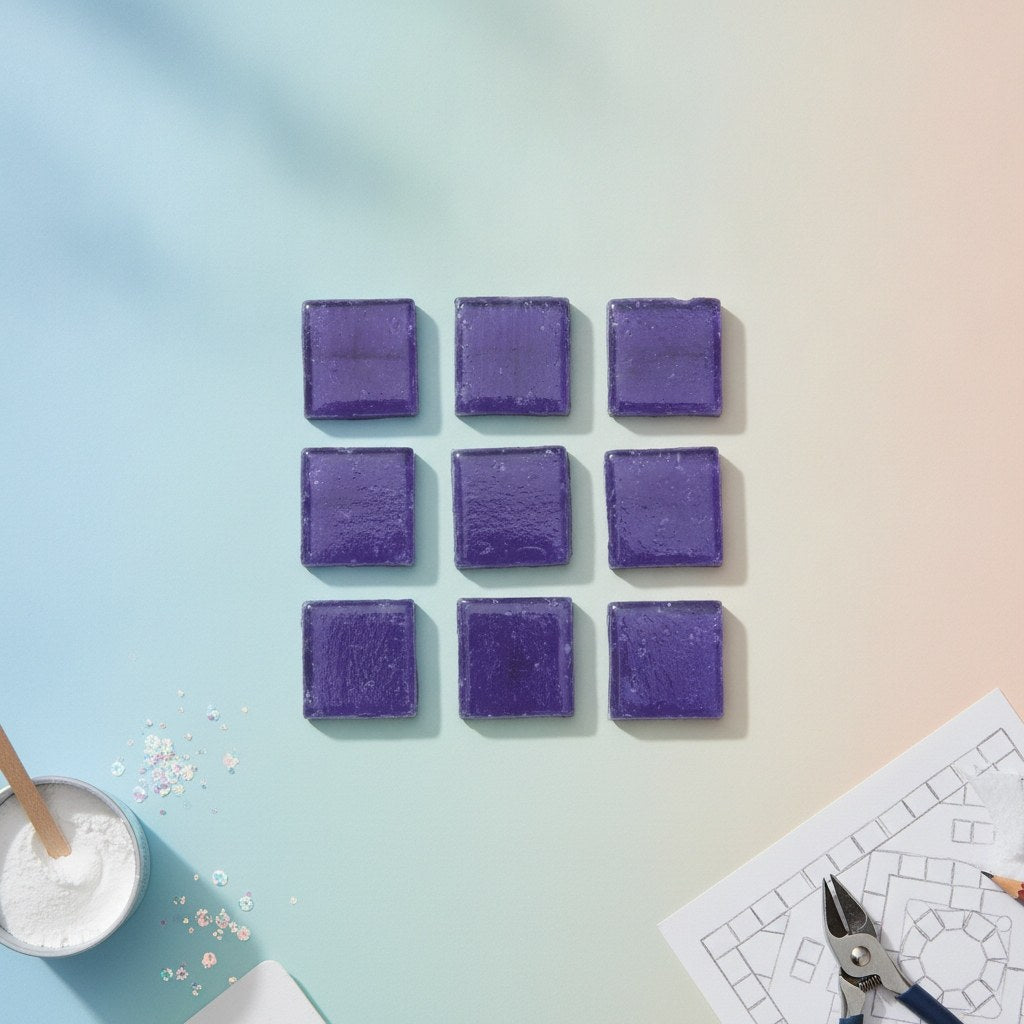 Mosaiksteine 10x10mm 100g royalblau - Kidis Art