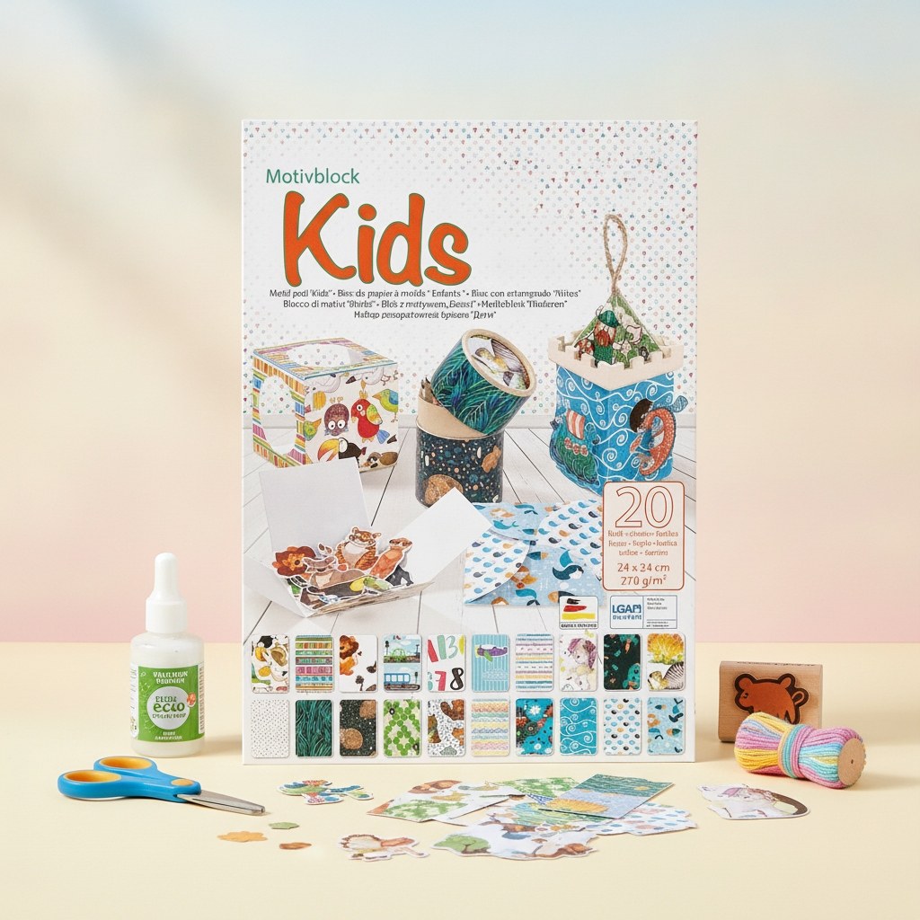 Motivblock Kids 24x34cm, 20 Blatt sortiert - Kidis Art