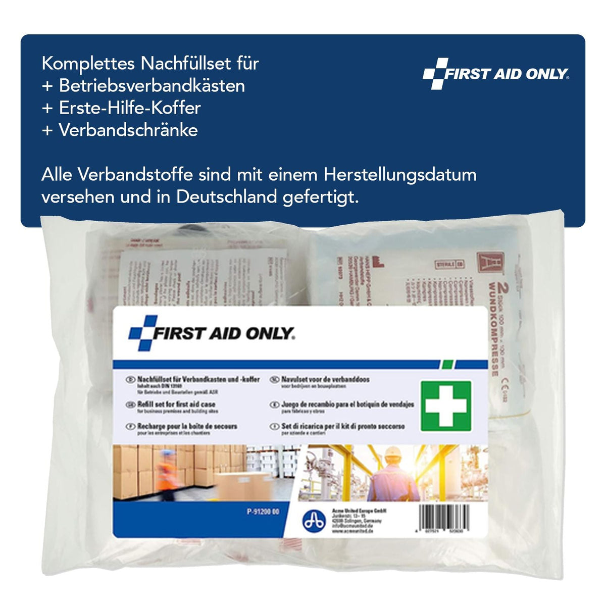 Nachfüllset DIN 13169 für Verbandkasten und -koffer - Kidis Art