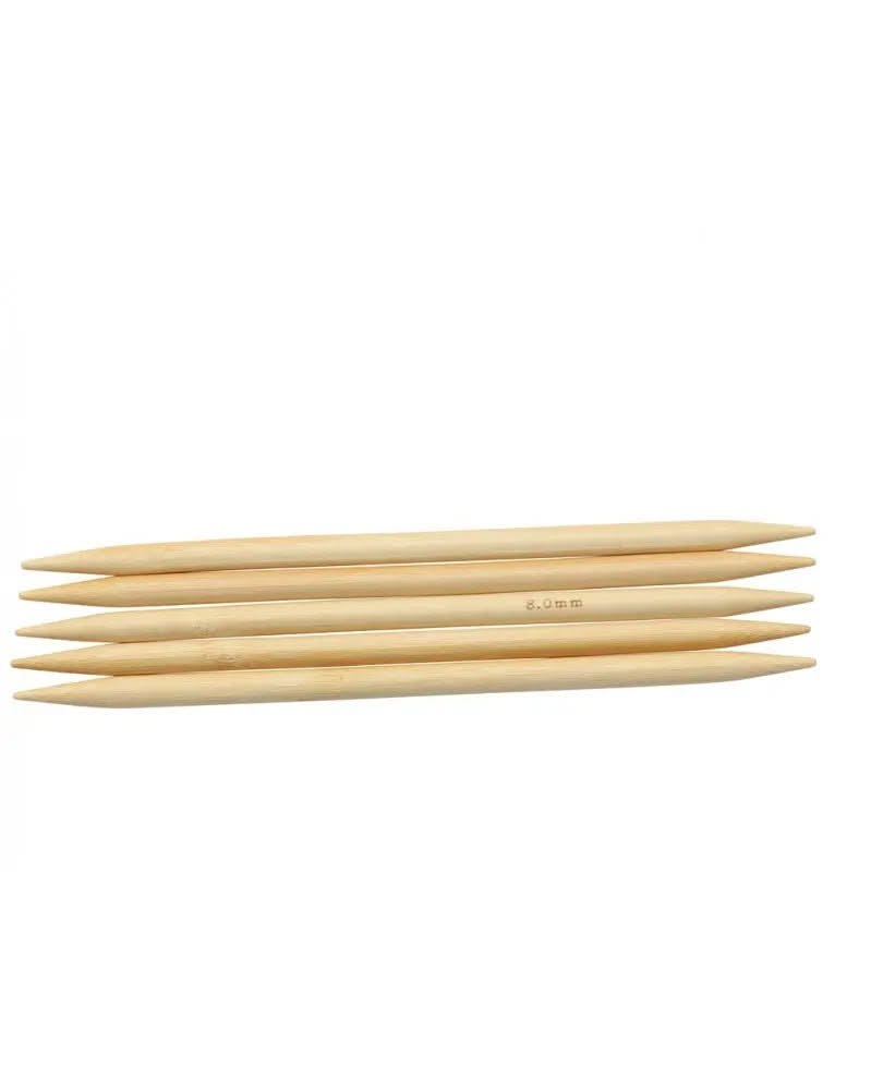 Nadelspiel, Bambus, 8,0mm, 20cm - Kidis Art