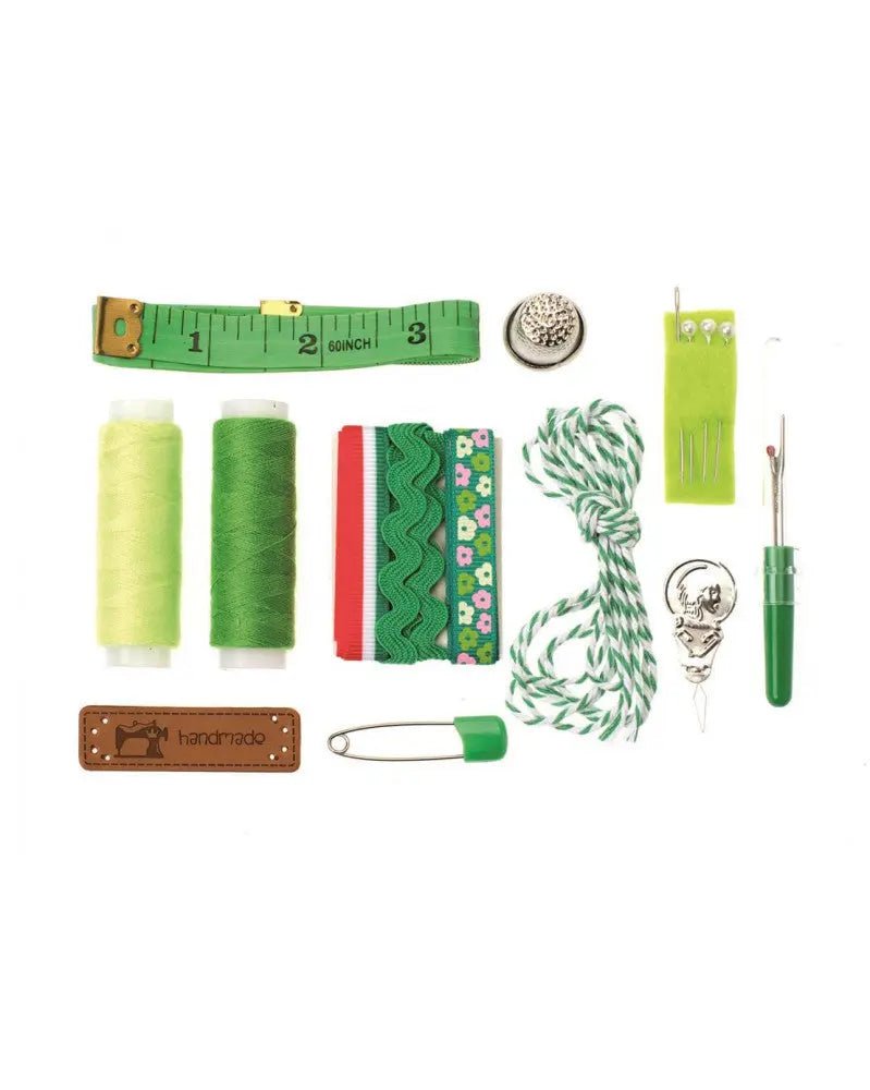 Näh - Set Lili Rose grün, 14 - tlg - Kidis Art