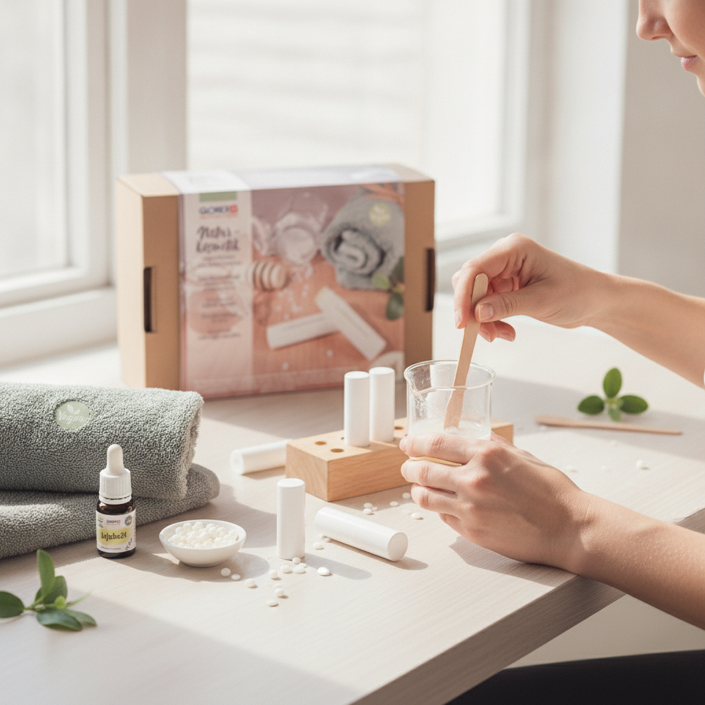 Naturkosmetik-Komplett-Set Lippenbalsam mit Jojoba-Öl - Kidis Art