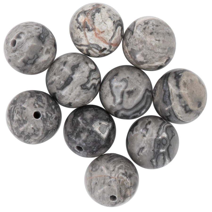 Natursteine, 10mm, 10St. Map Stone - Kidis Art