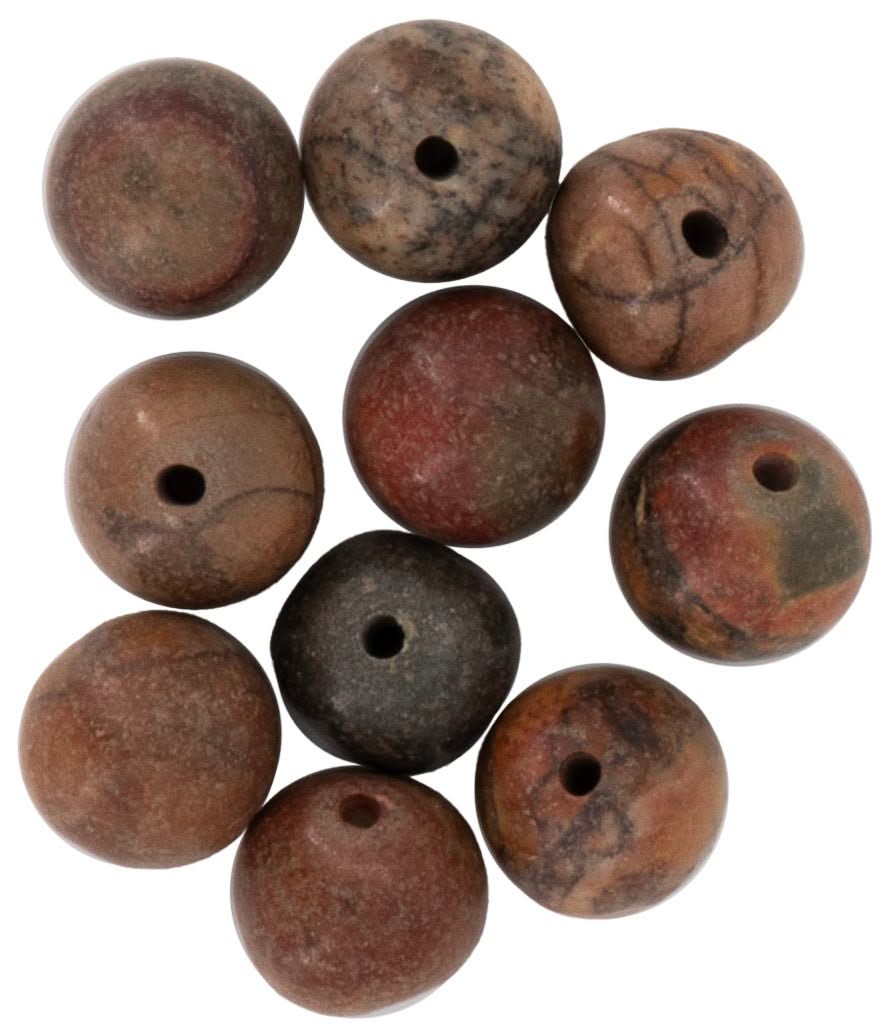 Natursteine, 8mm, 10St. Picasso - Kidis Art