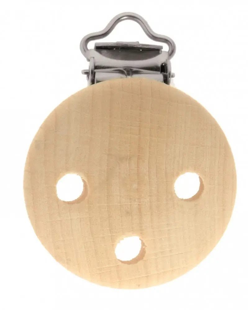Nuggi-/Schnullerketten-Clips, 35mm, Ahorn DE, natur 1St - Kidis Art