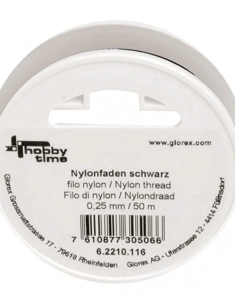 Nylonfaden schwarz 0,25mm 50m - Kidis Art