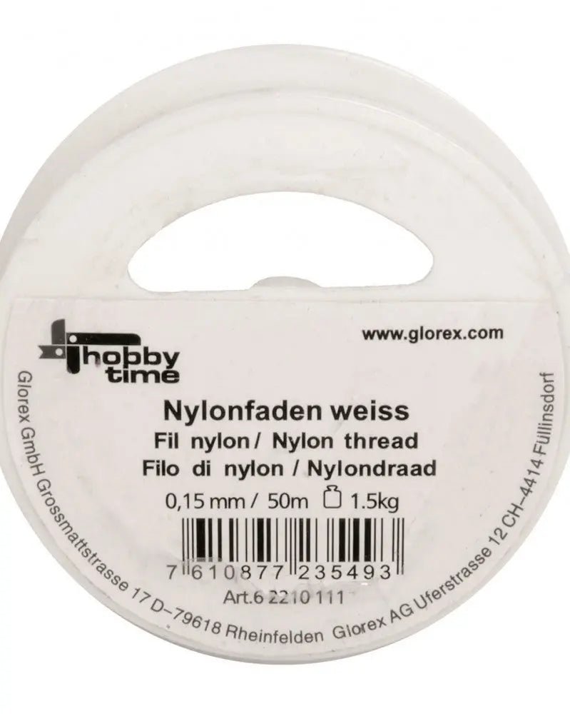 Nylonfaden weiss 0,15mm 50m - Kidis Art