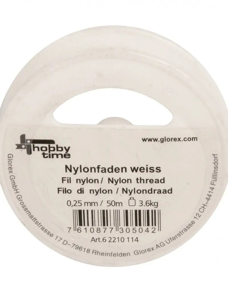 Nylonfaden weiss 0,25mm 50m - Kidis Art