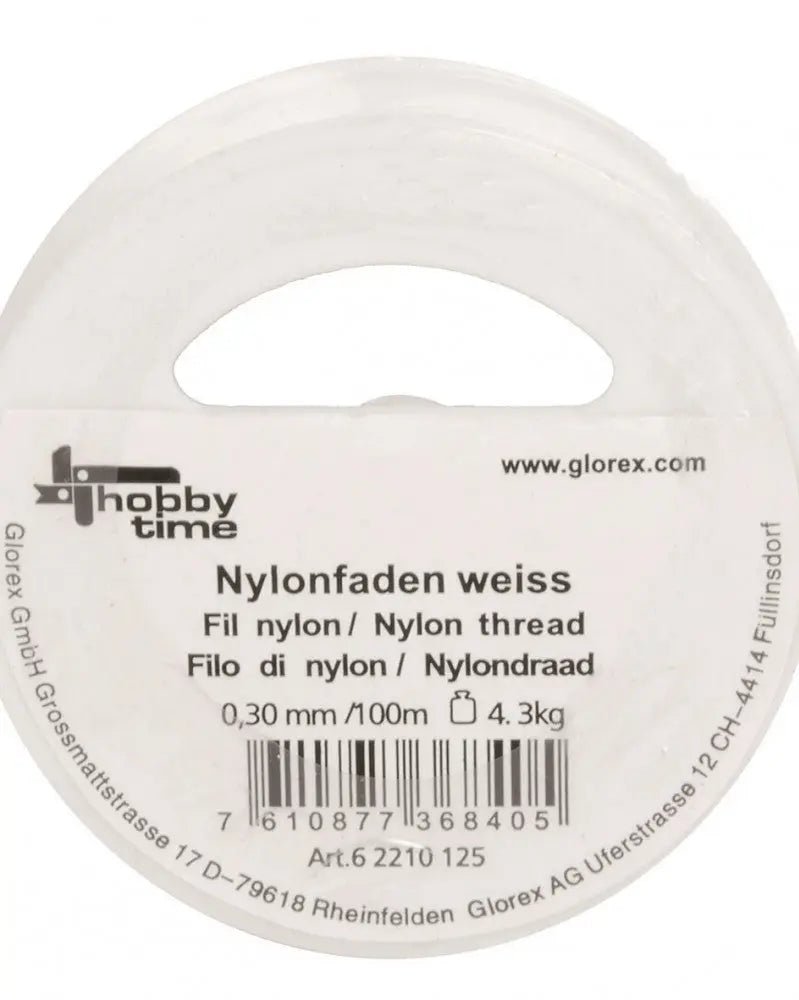 Nylonfaden weiss 0,30mm 100m - Kidis Art