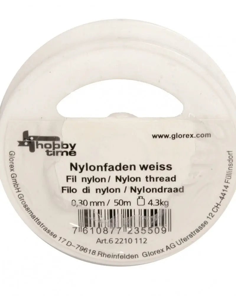 Nylonfaden weiss 0,30mm 50m - Kidis Art