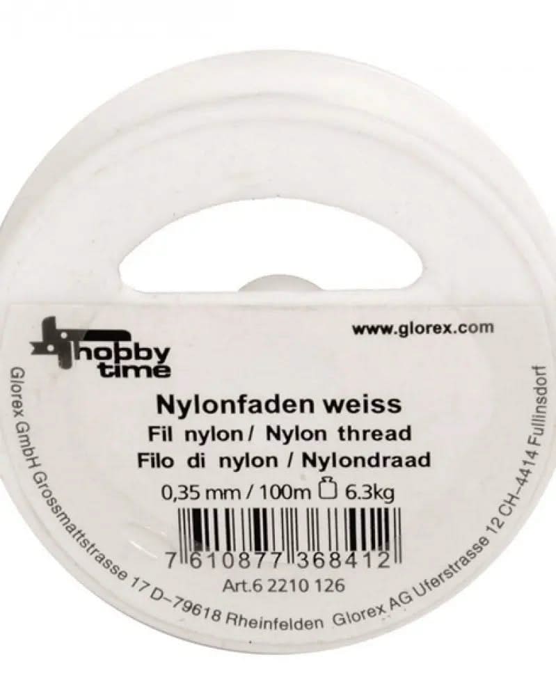 Nylonfaden weiss 0,35mm 100m - Kidis Art