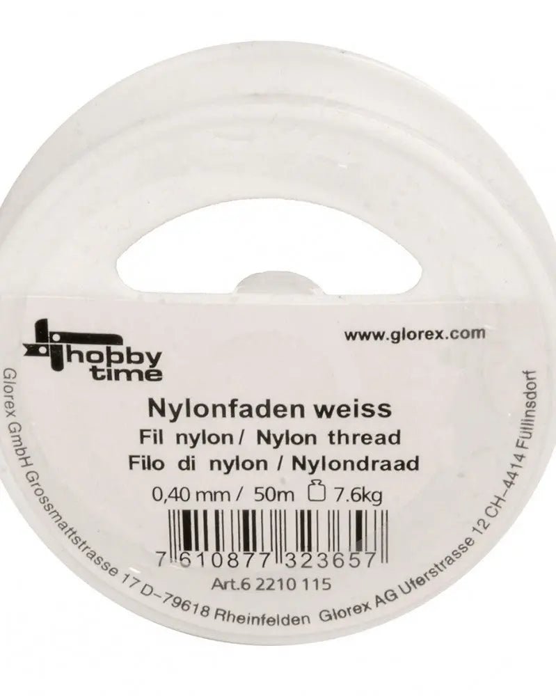Nylonfaden weiss 0,40mm 50m - Kidis Art
