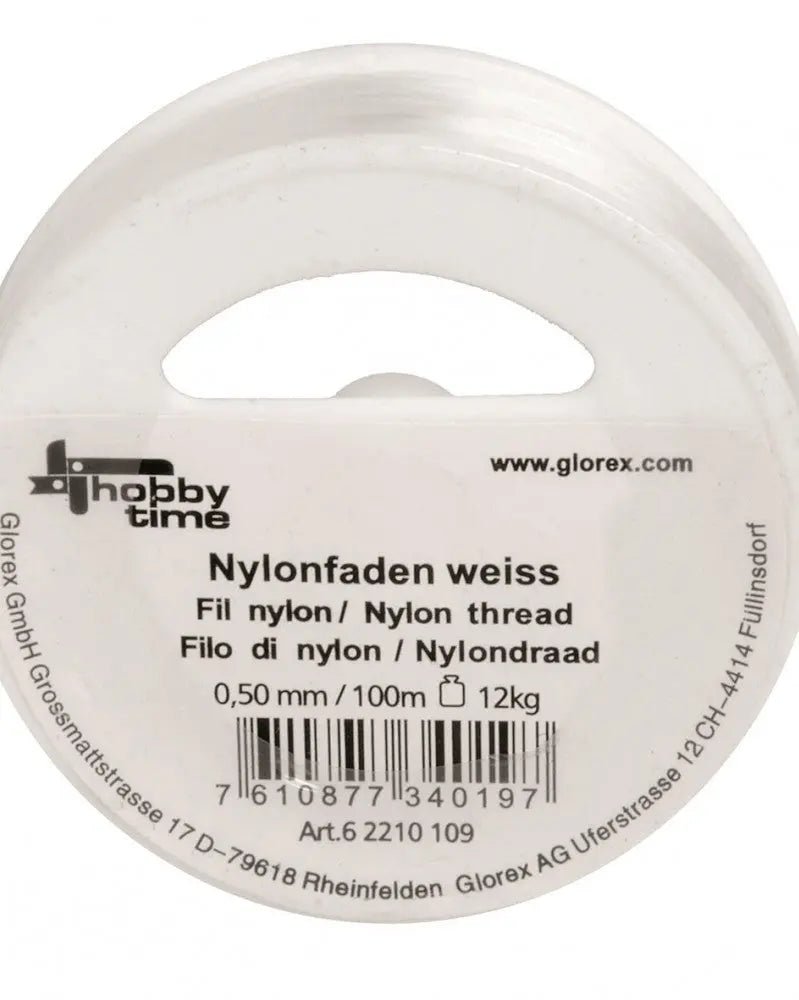 Nylonfaden weiss 0,50mm 100m - Kidis Art