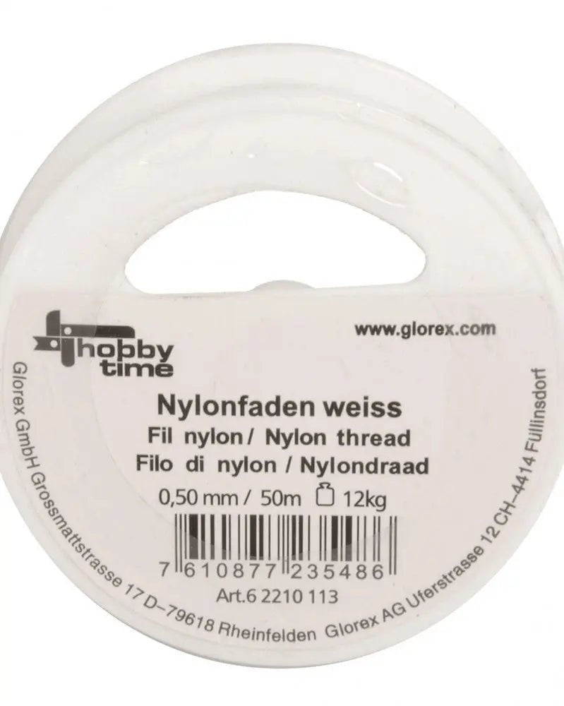 Nylonfaden weiss 0,50mm 50m - Kidis Art