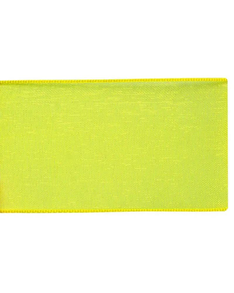 Organza Band 10mm 10m, gelb - Kidis Art