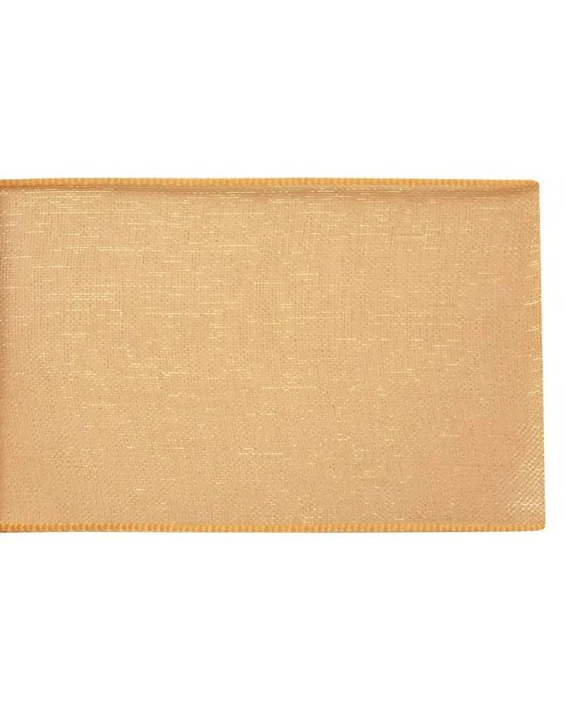 Organza Band 10mm 10m, hellbraun - Kidis Art