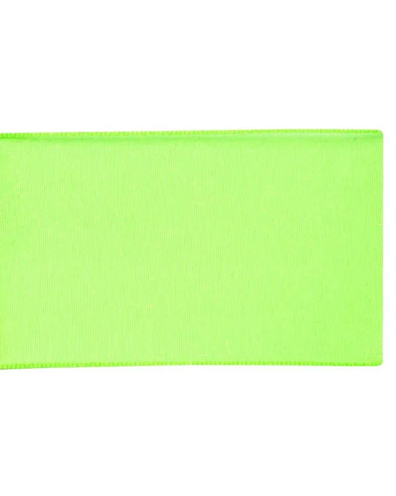 Organza Band 10mm 10m, hellgrün - Kidis Art