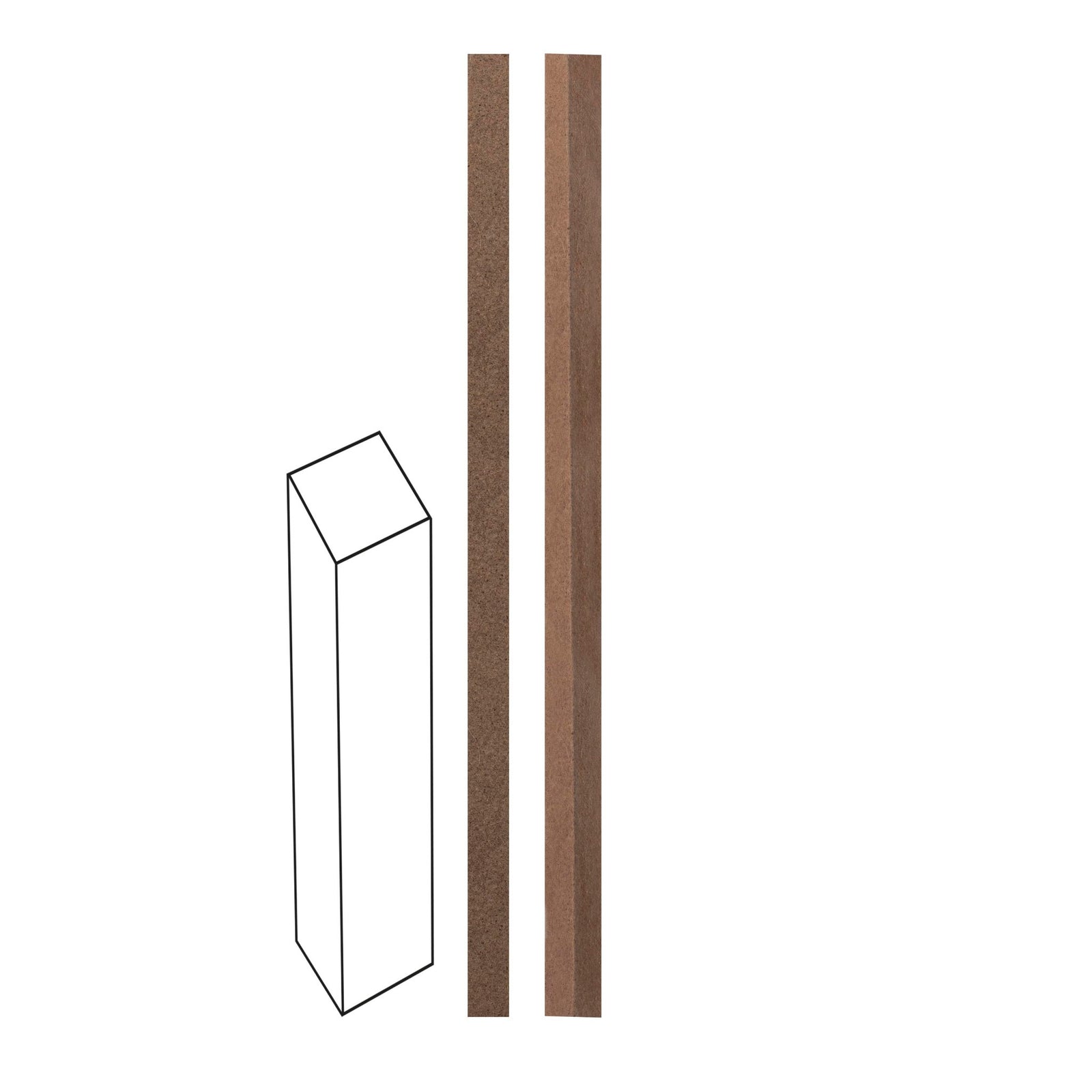 Outdoor Docht 3St, 6x6x120mm FSC - Kidis Art