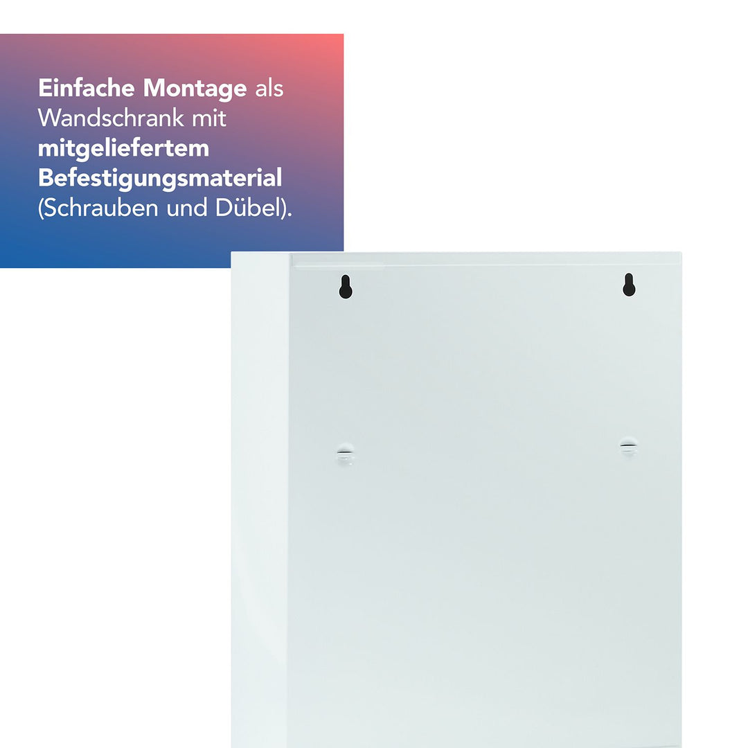 Medizinschrank Weiß mit 2 Fächern