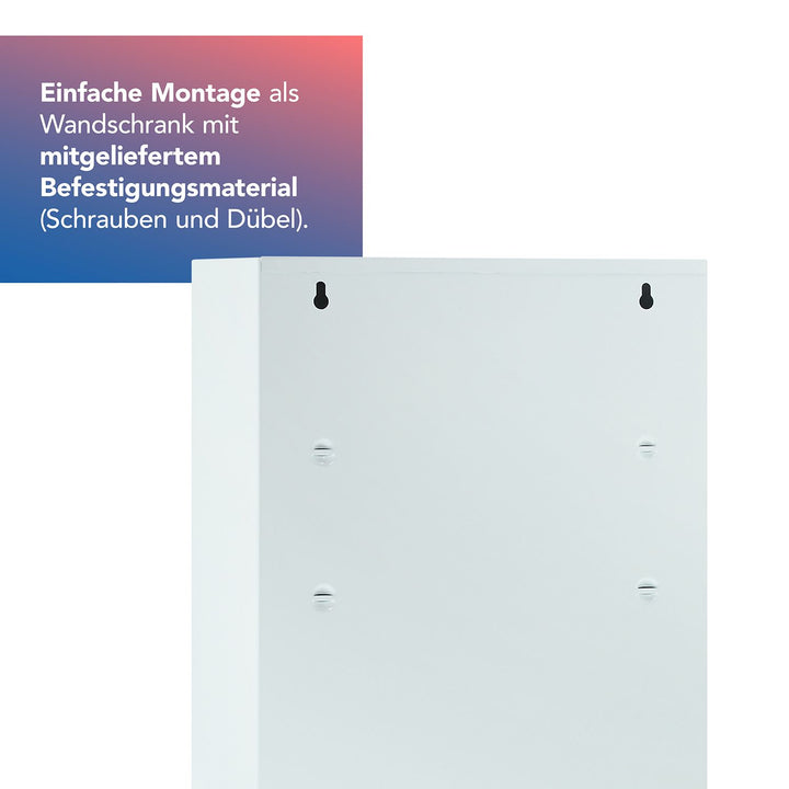 Medizinschrank Weiß mit 3 Fächern
