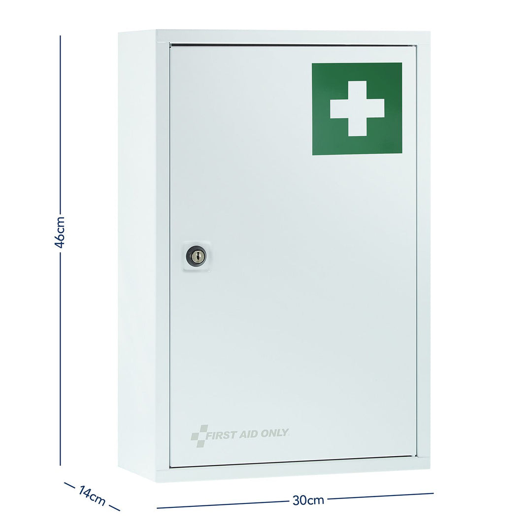 Verbandschrank DIN 13169 Weiß mit 3 Fächern