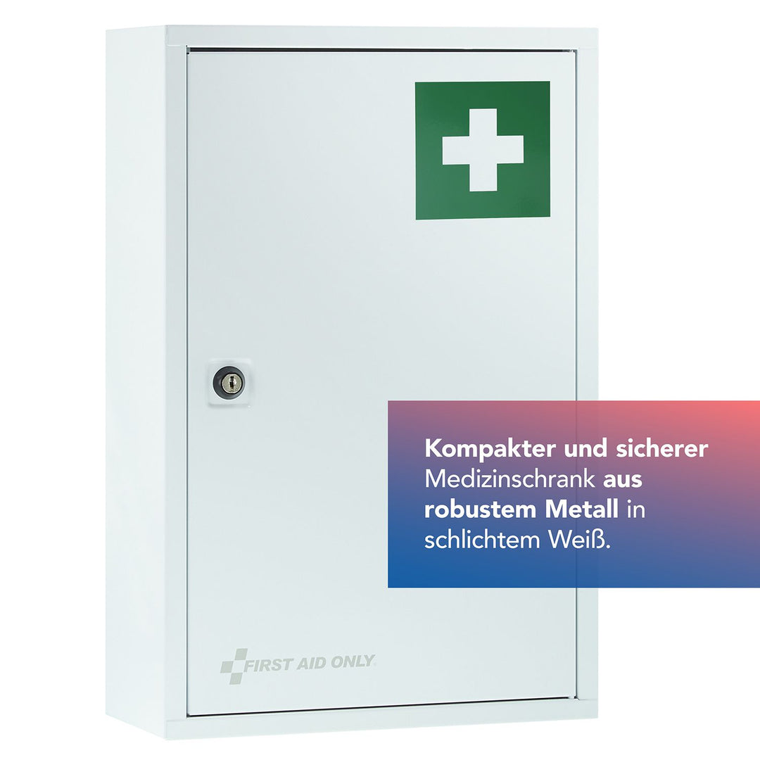 Verbandschrank DIN 13157 Weiß mit 3 Fächern