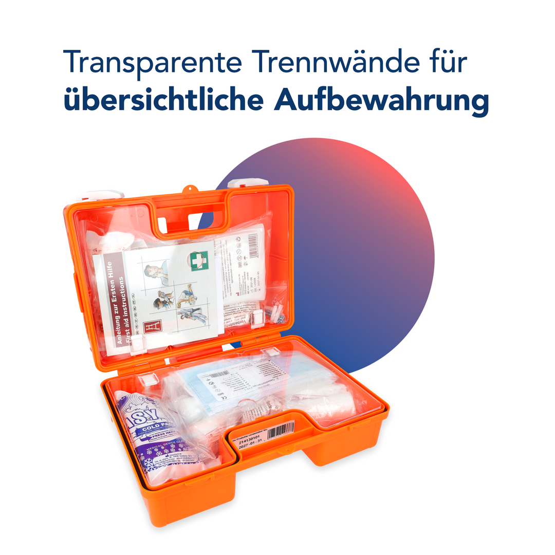 Erste-Hilfe-Kasten nach DIN 13157 für Betriebe und Baustellen