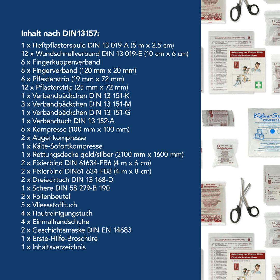 Nachfüllset DIN 13157 für Verbandkasten und -koffer