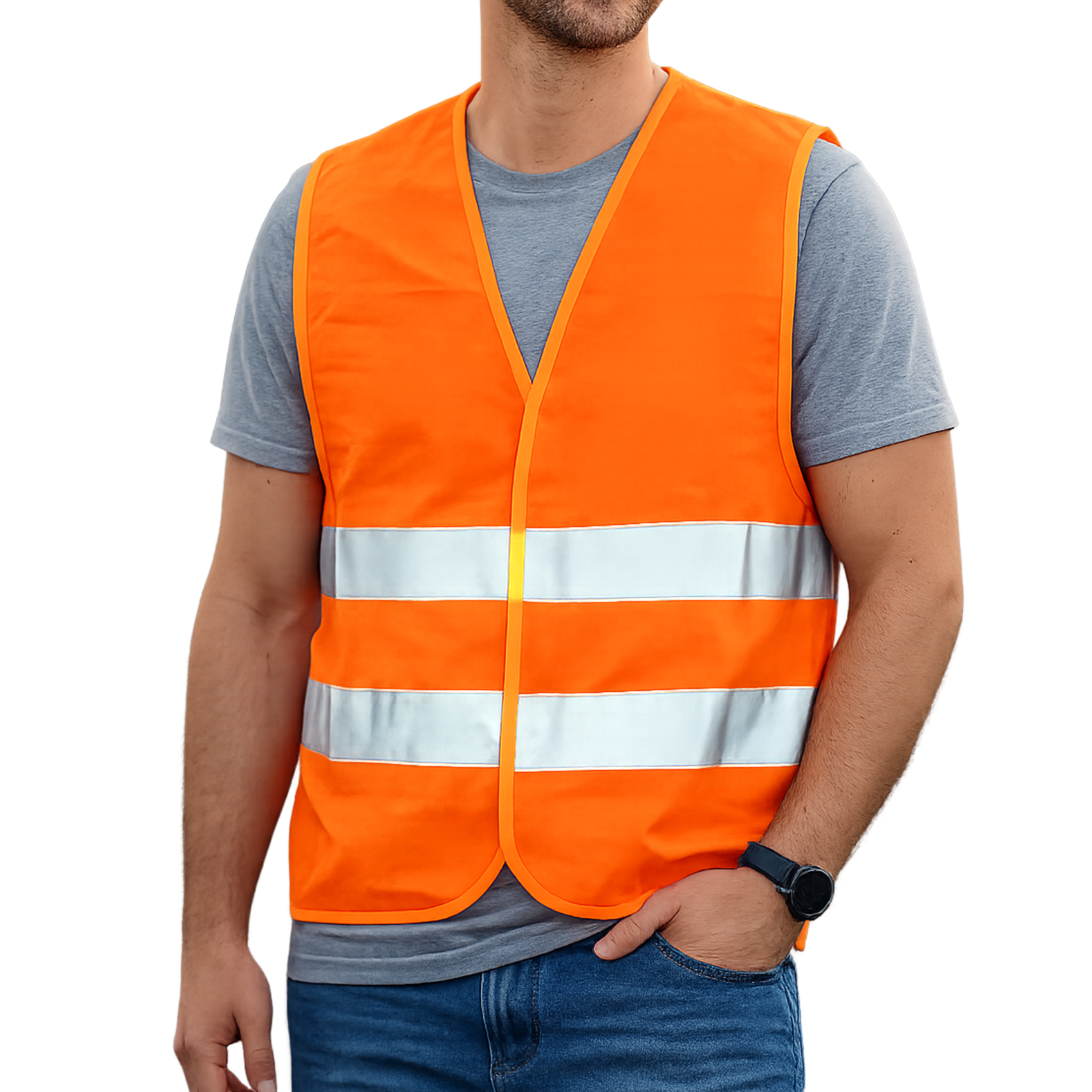 Sicherheitsweste EN ISO 20471 Orange