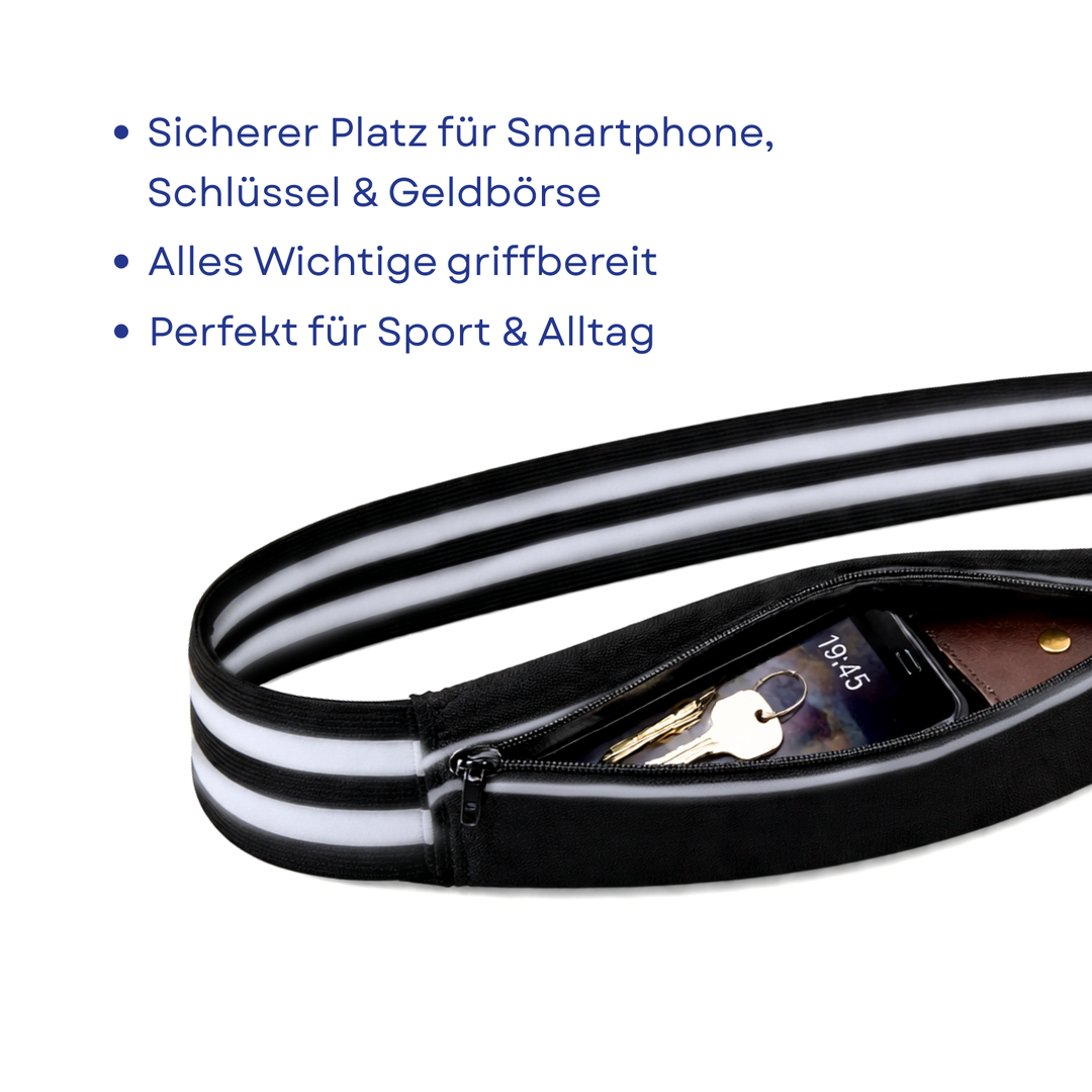 Reflektorgurt Schwarz