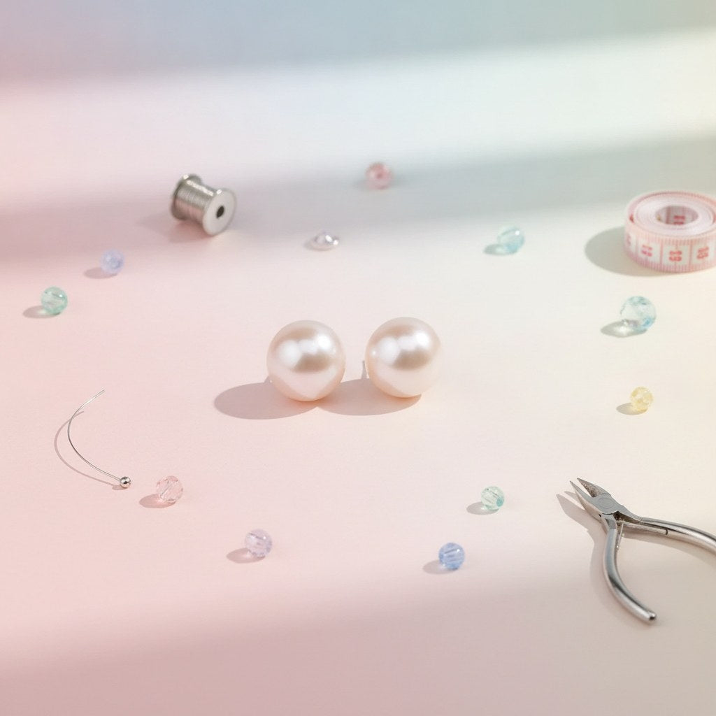 P&D Perlen halbr. 4mm perlmut selbstklebend 240 Stck - Kidis Art