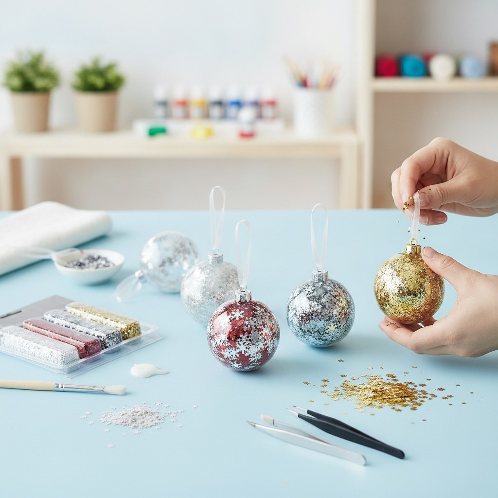Pailletten Schneeflocken - Kidis Art