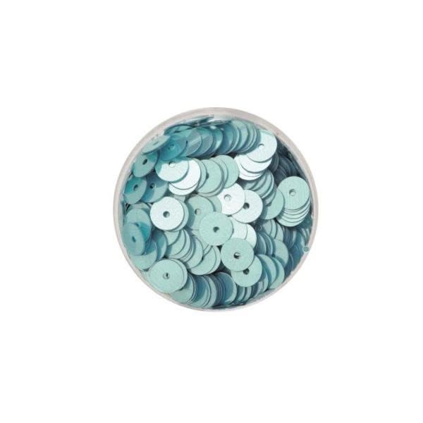 Paillettenscheiben aqua 6mm 7gr - Kidis Art
