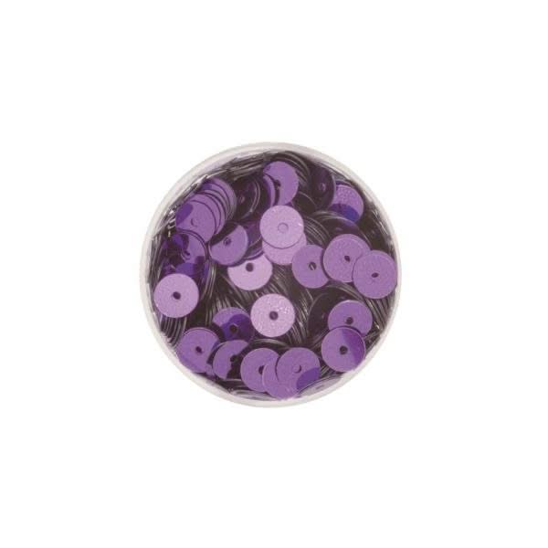 Paillettenscheiben lila 6mm 7gr - Kidis Art