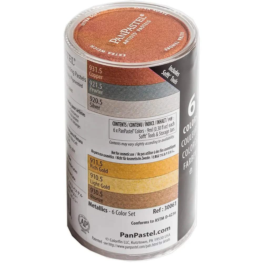 PanPastel 6 - Metallics (vollständige Palette) Set - Kidis Art