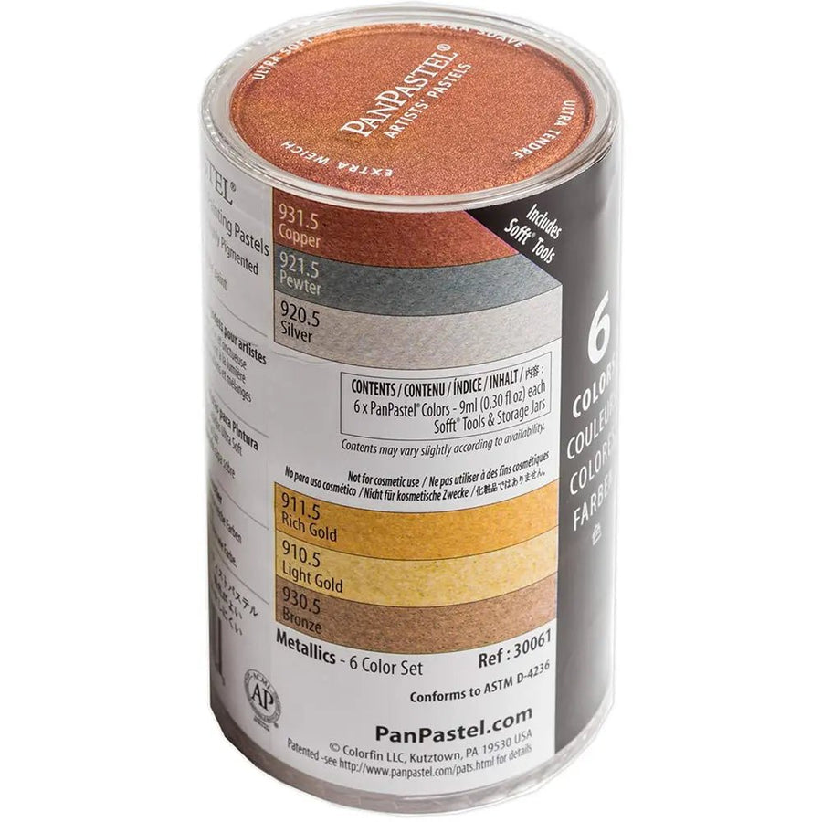 PanPastel 6 - Metallics (vollständige Palette) Set - Kidis Art