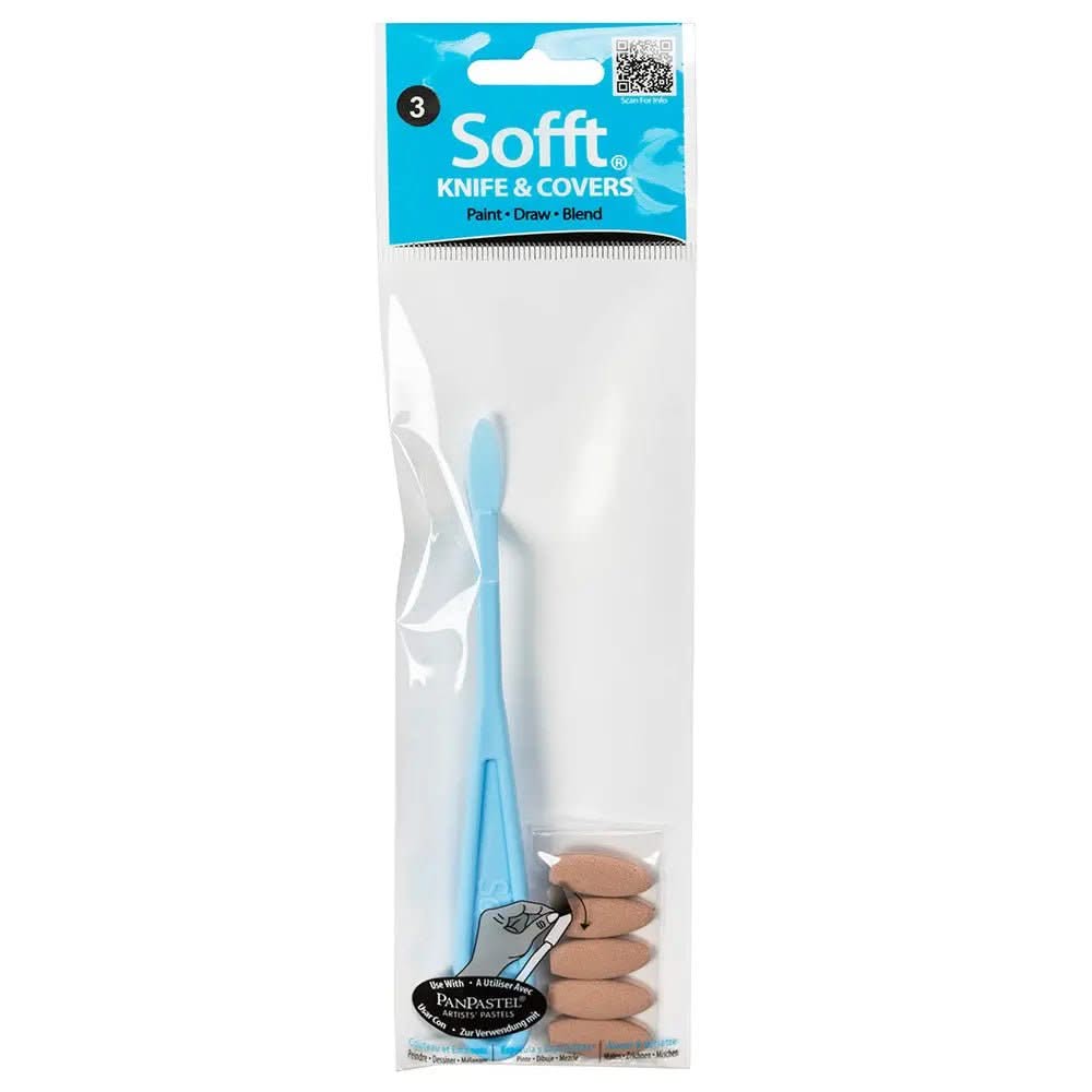 PanPastel - Sofft 5 No. 3 Oval Covers &amp; Knife - Kidis Art