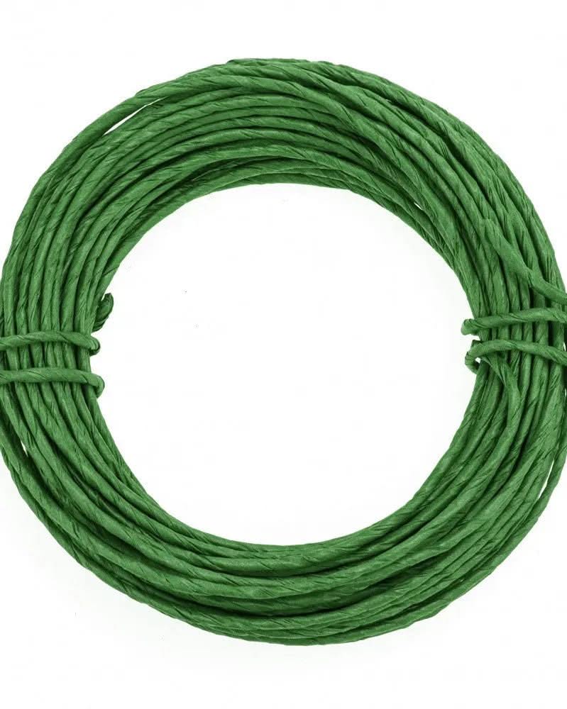 Grüne Papierwickeldraht Rolle 2mm x 10m für floristische DIY Projekte