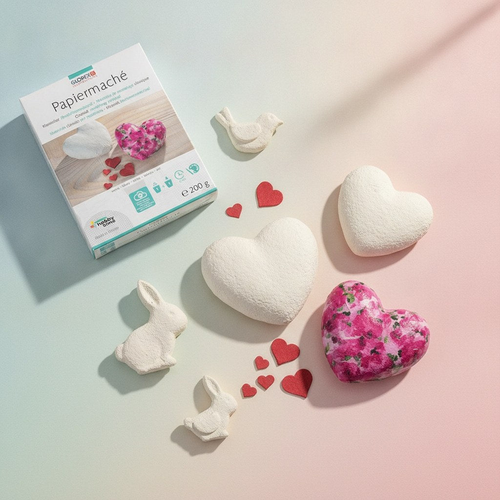 Papiermaché pulverförmig 200g in Verkaufsbox - Kidis Art
