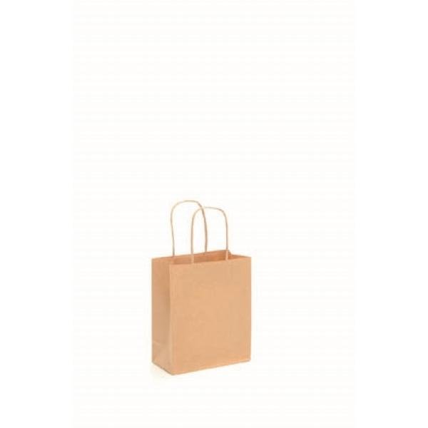 Papiertragetasche, Kordelgriff 15x18cm natur - Kidis Art