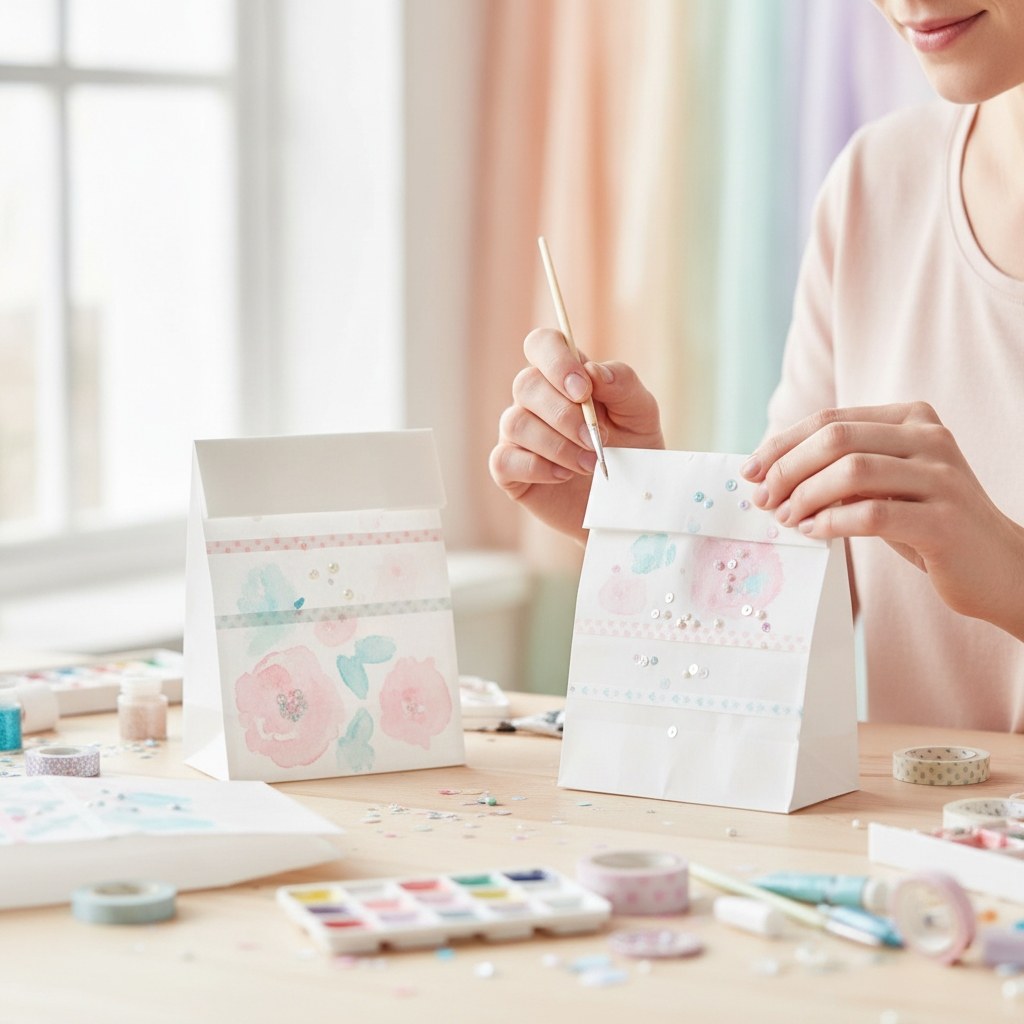 Papiertüten weiss, 15 ST - Kidis Art