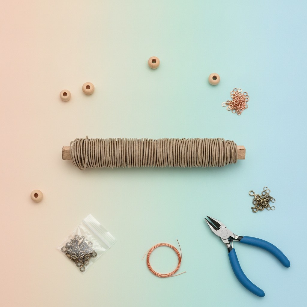 Papierwickeldraht 0,8mm, 22m natur - Kidis Art
