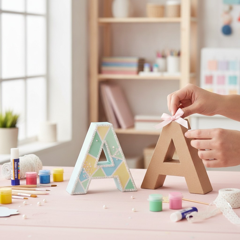 Papp-Buchstabe A 17,5X5,5cm - Kidis Art