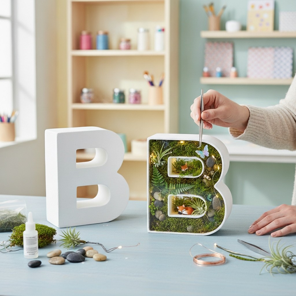 Papp-Buchstabe B 10x3,5cm FSC Mix - Kidis Art