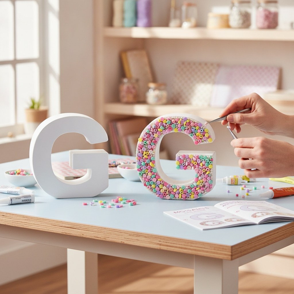 Papp-Buchstabe G 10x3,5cm FSC Mix - Kidis Art