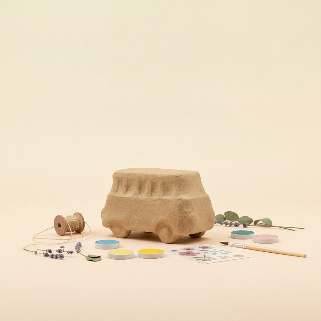 Papp-Figur Bus 16x8x9cm - Kidis Art
