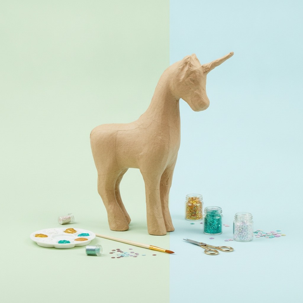 Papp-Figur Einhorn 16x6x21cm - Kidis Art