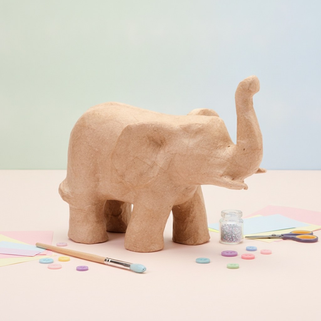 Papp-Figur Elefant 21x17x12 cm - Kidis Art