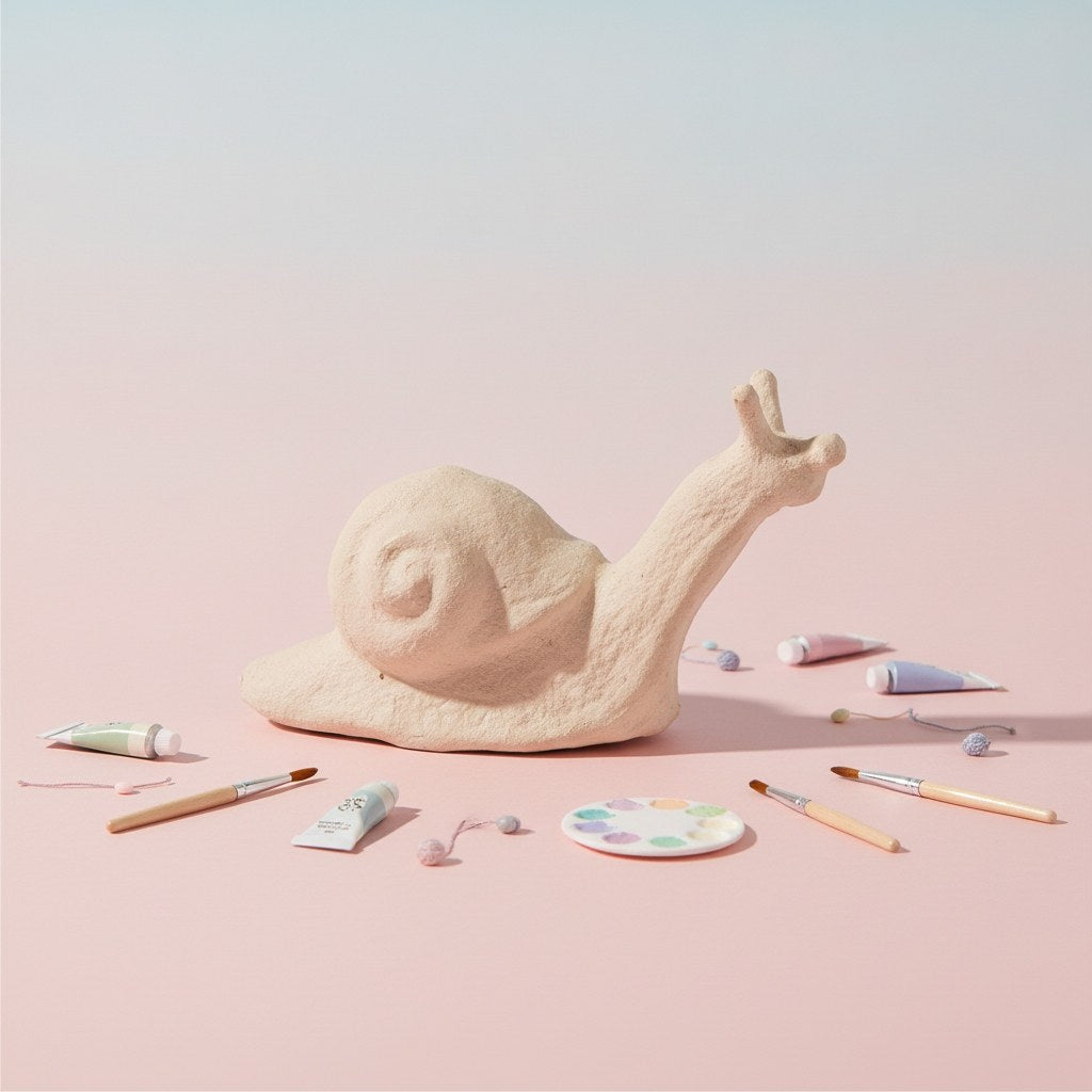 Papp-Figur Schnecke - Kidis Art