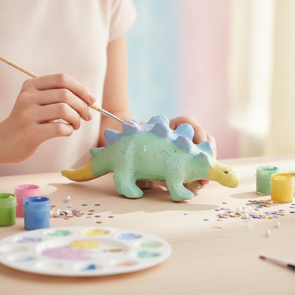Papp-Figur Stegosaurus 18x8x6 cm - Kidis Art